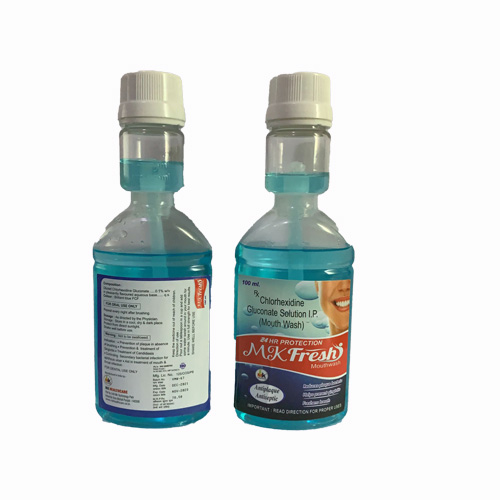 Product Name: MK Fresh, Compositions of MK Fresh are Chlorhexidine Gluconate Selution LP Mouth Wash - MK Healthcare