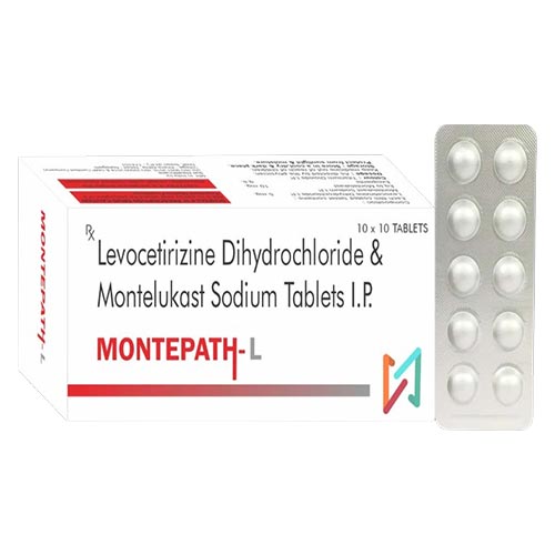 Product Name: MONTEPATH L, Compositions of MONTEPATH L are Levocetirizine Dihydrochloride & Montelukast Sodium Tablets I.P. - Truepath Healthcare