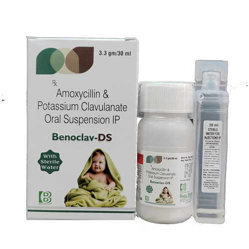 Product Name: Benoclav DS, Compositions of Amoxycillin & Potassium Clavulanate Oral Suspension IP are Amoxycillin & Potassium Clavulanate Oral Suspension IP - Bidu Biotech