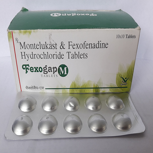 Product Name: Fexogap M, Compositions of Fexogap M are Montelukast & Fexofenadine Hydrochloride Tablets  - Everwell Pharma Private Limited