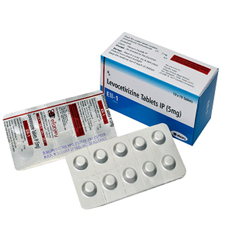 Product Name: Ell 1, Compositions of Ell 1 are Levocetrizine Tablets IP - Ellanjey Lifesciences