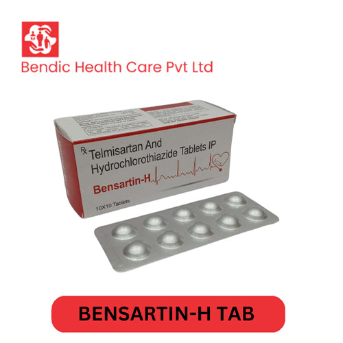 Product Name: BENSARTIN H, Compositions of BENSARTIN H are Telmisartan And Hydrochlorothiazide Tablest IP - Bendic Healthcare Private Limited