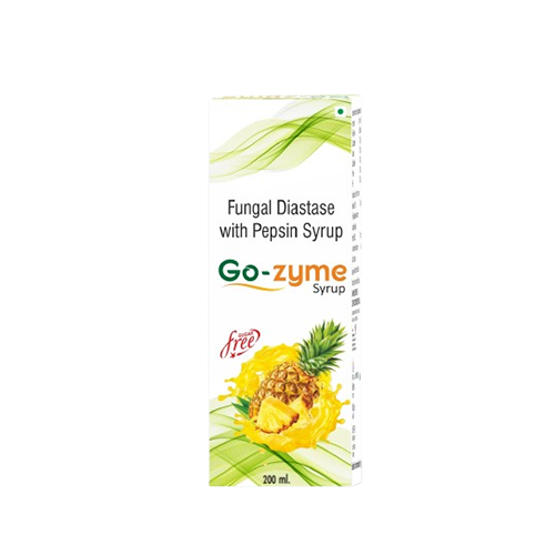 Product Name: GO ZYME, Compositions of GO ZYME are Fungal Diastase With Pepsin Syrup  - Medisle Pharma