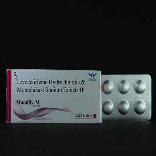 Product Name: Mandlive M, Compositions of Mandlive M are Levocetrizine Hydrochloride & Montelukast Sodium Tablets IP - Mandlive Healthcare Pvt Ltd