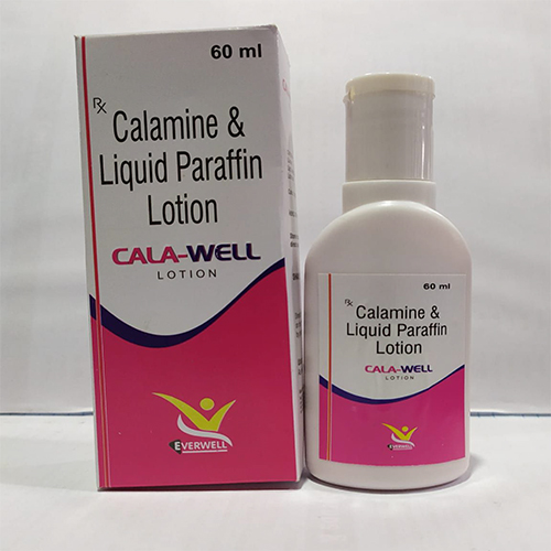 Product Name: CALA WELL  LOTION , Compositions of CALA WELL  LOTION  are Calamine & Liquid Paraffin Lotion  - Orange Biotech Private Limited