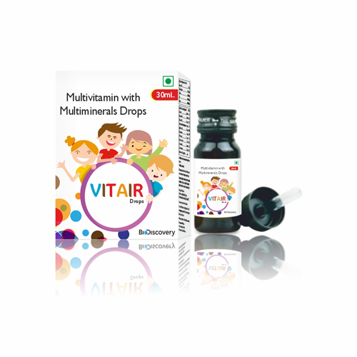 Product Name: VITAIR, Compositions of VITAIR are Multivitamin with Multiminerals Drops - Biodiscovery Lifesciences Private Limited