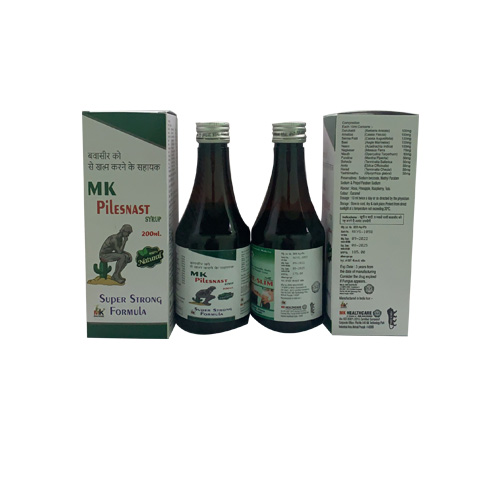 Product Name: MK PiLESNAST SYRUP, Compositions of MK PiLESNAST SYRUP are ?????? ?? ?? ???? ???? ?? ????? - MK Healthcare