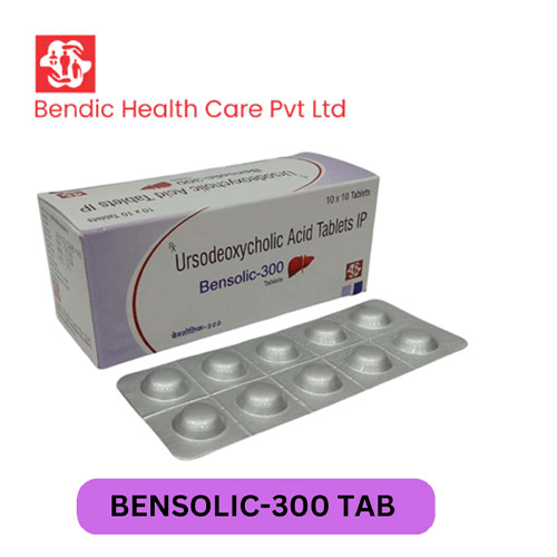 Product Name: BENSOLIC 300, Compositions of Ursodeoxycholic Acid Tablets IP are Ursodeoxycholic Acid Tablets IP - Bendic Healthcare Private Limited