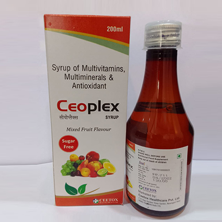 Product Name: Ceoflex, Compositions of Ceoflex are Syrup of Multivitamins,Multiminerals & Antioxidant - Ceetox HealthCare Private Limited