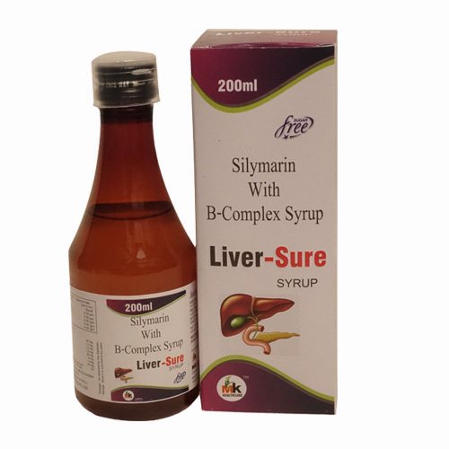 Product Name: Liver Sure, Compositions of Silymarin With B-Complex Syrup are Silymarin With B-Complex Syrup - MK Healthcare