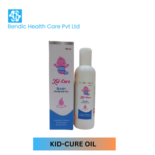 Product Name: Kid Cure, Compositions of Kid Cure are BABY MASSAGE OIL - Bendic Healthcare Private Limited