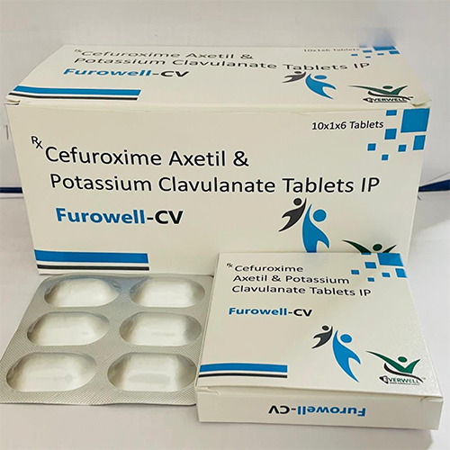 Product Name: Furowell CV , Compositions of Furowell CV  are Cefuroxime Axetil & Potassium Clavulanate Tablets IP  - Orange Biotech Private Limited