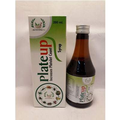 Product Name: Plateup Syrup, Compositions of Plateup Syrup are Increase Platelet Count - Ikvans Pharma