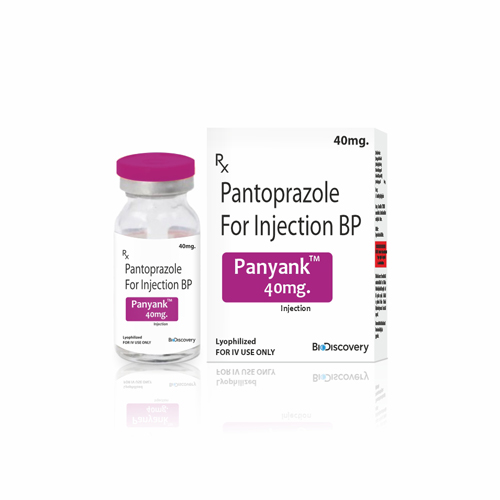 Product Name: Panyank40mg, Compositions of Panyank40mg are Pantoprazole For Injection BP - Biodiscovery Lifesciences Private Limited