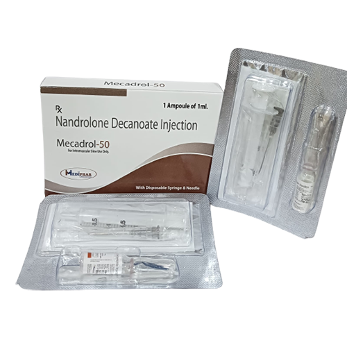 Product Name: Mecadrol 50, Compositions of Nandrolone Decanoate Injection IP are Nandrolone Decanoate Injection IP - Mediphar Lifesciences Private Limited