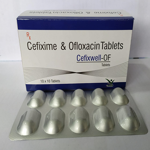 Product Name: Cefixwell OF , Compositions of Cefixwell OF  are Cefixime & Ofloxacin Tablets  - Everwell Pharma Private Limited