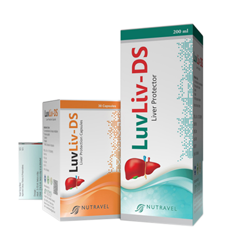 Product Name: LuvLiv DS, Compositions of LuvLiv DS are Liver Protector - Nutravel Healthcare