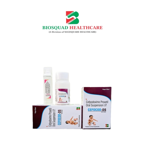 Product Name: CEFOCOD DS, Compositions of CEFOCOD DS are Cefpodoxime Proxetil Oral Suspension IP - Biosquad Healthcare