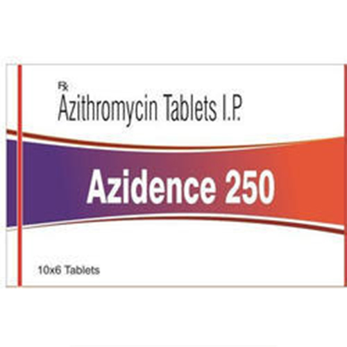 Product Name: Azidence 250, Compositions of Azithromycin Tablet IP are Azithromycin Tablet IP - Credence Healthcare