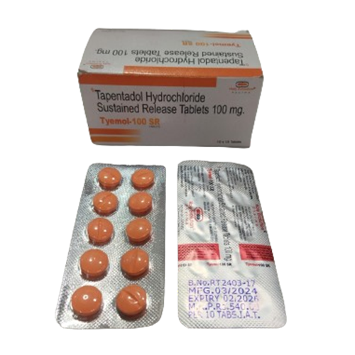 Product Name: Tyemol 100 SR, Compositions of Tyemol 100 SR are Tapentadol Hydrochloride Sustained Release Tablets 100 mg.  - Holy Evolution Pharma