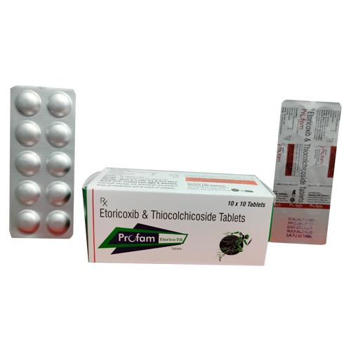 Product Name: PROFAM, Compositions of PROFAM are Etoricoxib & thiocolchicoside Tablets - Access Life Science