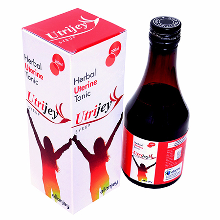 Product Name: Utrijey, Compositions of Utrijey are Herbal Uterine Tonic - Ellanjey Lifesciences