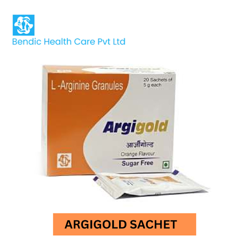 Product Name: ARGIGOLD, Compositions of L-Arginine Granules are L-Arginine Granules - Bendic Healthcare Private Limited