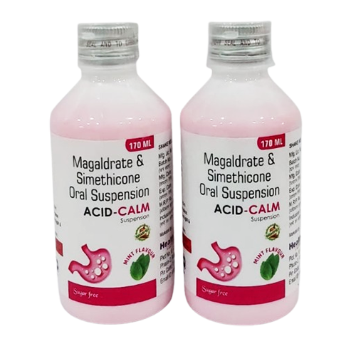 Product Name: ACID CLAM, Compositions of ACID CLAM are Magaldrate & Simethicone Oral Suspension - Health Pride