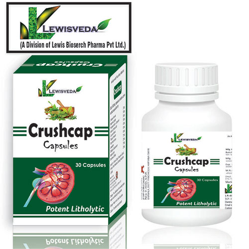 Product Name: Crushcap, Compositions of Potent Litholytic are Potent Litholytic - Lewis Bioserch Pharma Pvt. Ltd