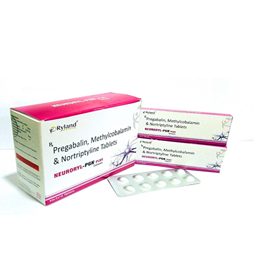 Product Name: Neuroryl pgn, Compositions of Neuroryl pgn are Pregabalin, Methylcobalamin & Nortriptyline Tablets   - Ryland Health Care