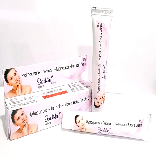 Product Name: Beautistar, Compositions of Hydroquinone + Tretinoin + Mometasone + Furoate Cream are Hydroquinone + Tretinoin + Mometasone + Furoate Cream - Ryland Health Care