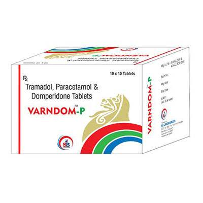 Product Name: Varndom P, Compositions of Varndom P are Tramadol, Paracetamol & Domperidone Tablets - SB LIFESCIENCES