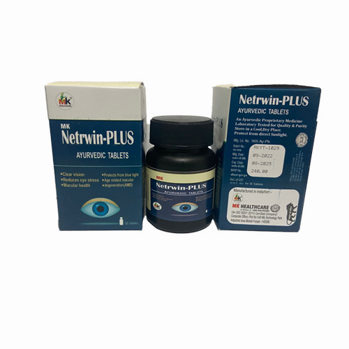 Product Name: Netrwin PLUS , Compositions of Netrwin PLUS  are AYURVEDIC TABLETS - MK Healthcare