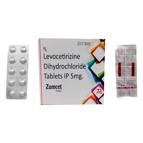 Product Name: ZUMCET, Compositions of Levocetirizine Dihydrochloride Tablets IP 5mg are Levocetirizine Dihydrochloride Tablets IP 5mg - Access Life Science