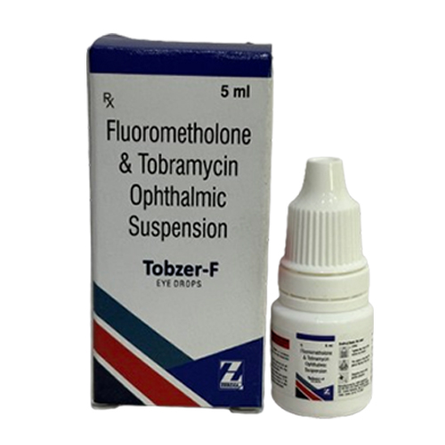 Product Name: Tobzer F, Compositions of Tobzer F are Fluorometholone & Tobramycin Ophthalmic Suspension - Zerdia Healthcare Private Limited