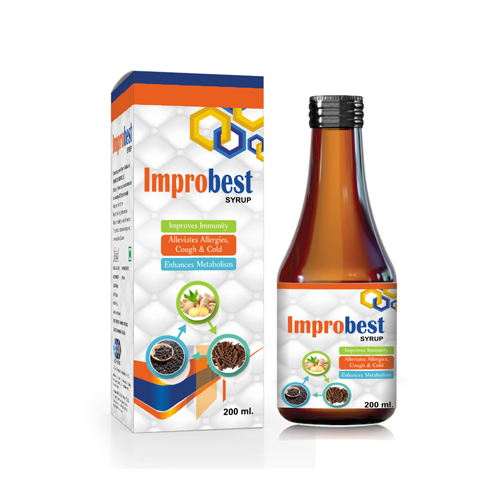 Product Name: IMPROBEST, Compositions of IMPROBEST are Improves Immunity Alleviates Allergies, Cough & Cold Enhanses Metabolism - Biopolis Lifesciences Private Limited