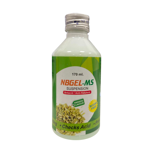 Product Name: NBGEL MS, Compositions of NBGEL MS are Antacid/Anti-flatulent - Biopolis Lifesciences Private Limited