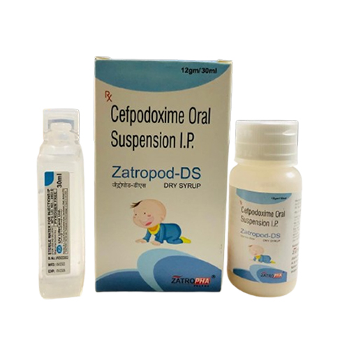 Product Name: Zatropod DS, Compositions of Zatropod DS are Cefpodoxime Oral Suspension I.P - Zatropha Pharma