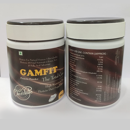 Product Name: gamfit, Compositions of gamfit are Protein Powder - Gamro Pharmaceuticals