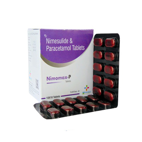 Product Name: Nimomax P, Compositions of Nimomax P are Nimesulide & Paracetamol Tablets - Zemax Pharma