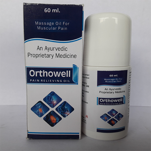 Product Name: Orthowell  PAIN RELIEVING OIL , Compositions of Orthowell  PAIN RELIEVING OIL  are Massage Oil For Muscular Pain  - Orange Biotech Private Limited