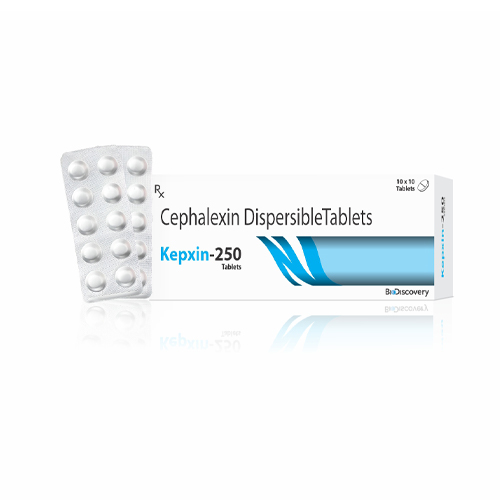 Product Name: Kepxin 250, Compositions of Kepxin 250 are Cephalexin Dispersible Tablets - Biodiscovery Lifesciences Private Limited