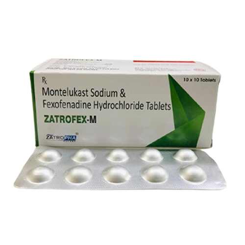 Product Name: ZATROFEX M, Compositions of ZATROFEX M are Montelukast Sodium & Fexofenadine Hydrochloride Tablets - Zatropha Pharma