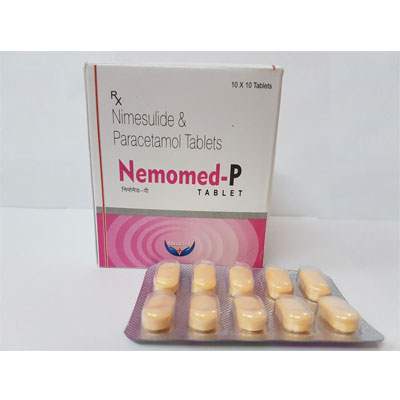 Product Name: NEMOMED P, Compositions of NEMOMED P are Nimesulide & Paracetamol Tablets - Cubic Lifesciences Private Limited