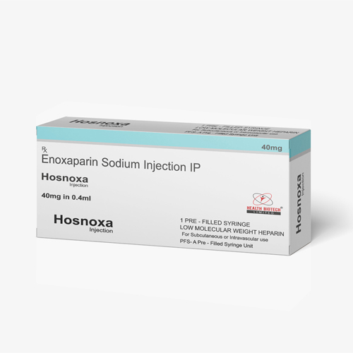 Product Name: HOSNOXA, Compositions of HOSNOXA are Enoxaparin Sodium Injection IP - Health Biotech Limited