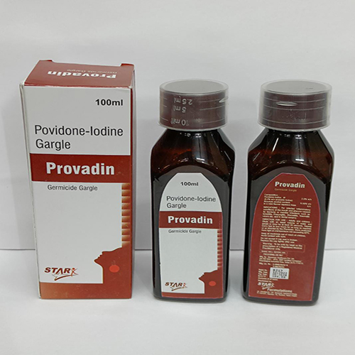 Product Name:  Provadin, Compositions of  Provadin are Povidone-lodine Gargle - Starzac Formulations Private Limited