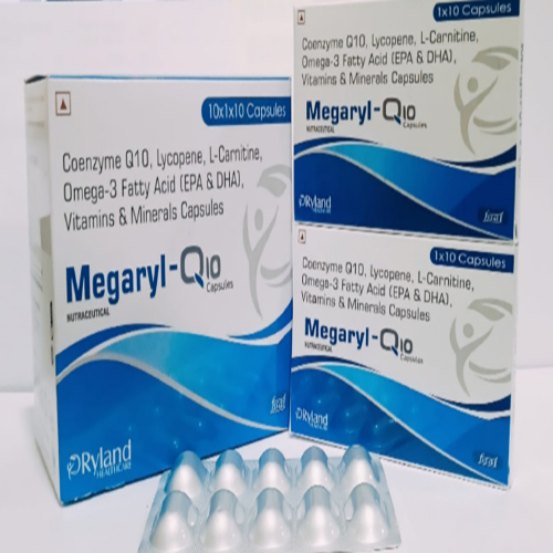 Product Name: , Compositions of  are Coenzyme Q10, Lycopene, L-Carnitine Omega-3 fatty Acid (Epa & Dha), Vitamins & Minerals Capsules   - Ryland Health Care