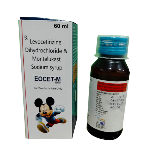 Product Name: EOCET M, Compositions of Levocetirizine Dihydrochloride & Montelukast Sodium Syrup are Levocetirizine Dihydrochloride & Montelukast Sodium Syrup - Access Life Science