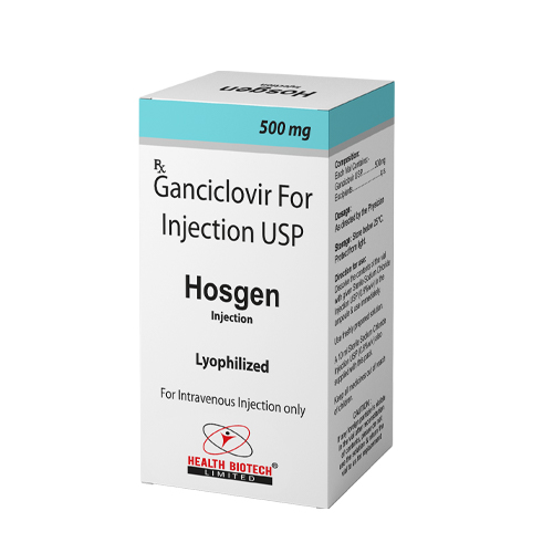 Product Name: HOSGEN, Compositions of HOSGEN are Ganciclover For Injection USP - Health Biotech Limited