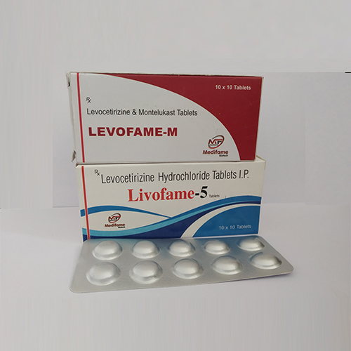 Product Name: Levofame M, Compositions of Levofame M are Montelukast & Levocetrizine Tablets - Medifame Biotech